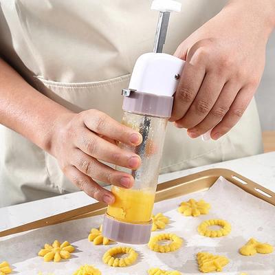 20Pcs Multifunction Squeeze Cream Decorating Tools Cake Butter Cookies Chocolate DIY Tool Biscuit Shape Making Machine Cake Tool