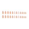 24 Stück Künstliche Nägel Mandelnägel Mittel und Lang French Glitter Nagelpflaster Nagelpflaster Nagelpflaster