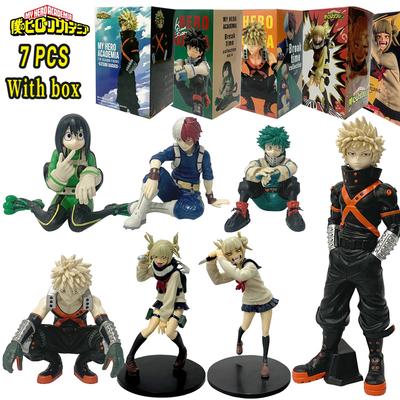 New 7 Styles Anime My Hero Academia Midoriya Izuku Bakugou Katsuki Ochaco Uraraka Anime Figure Toys for Kids Christmas Gift