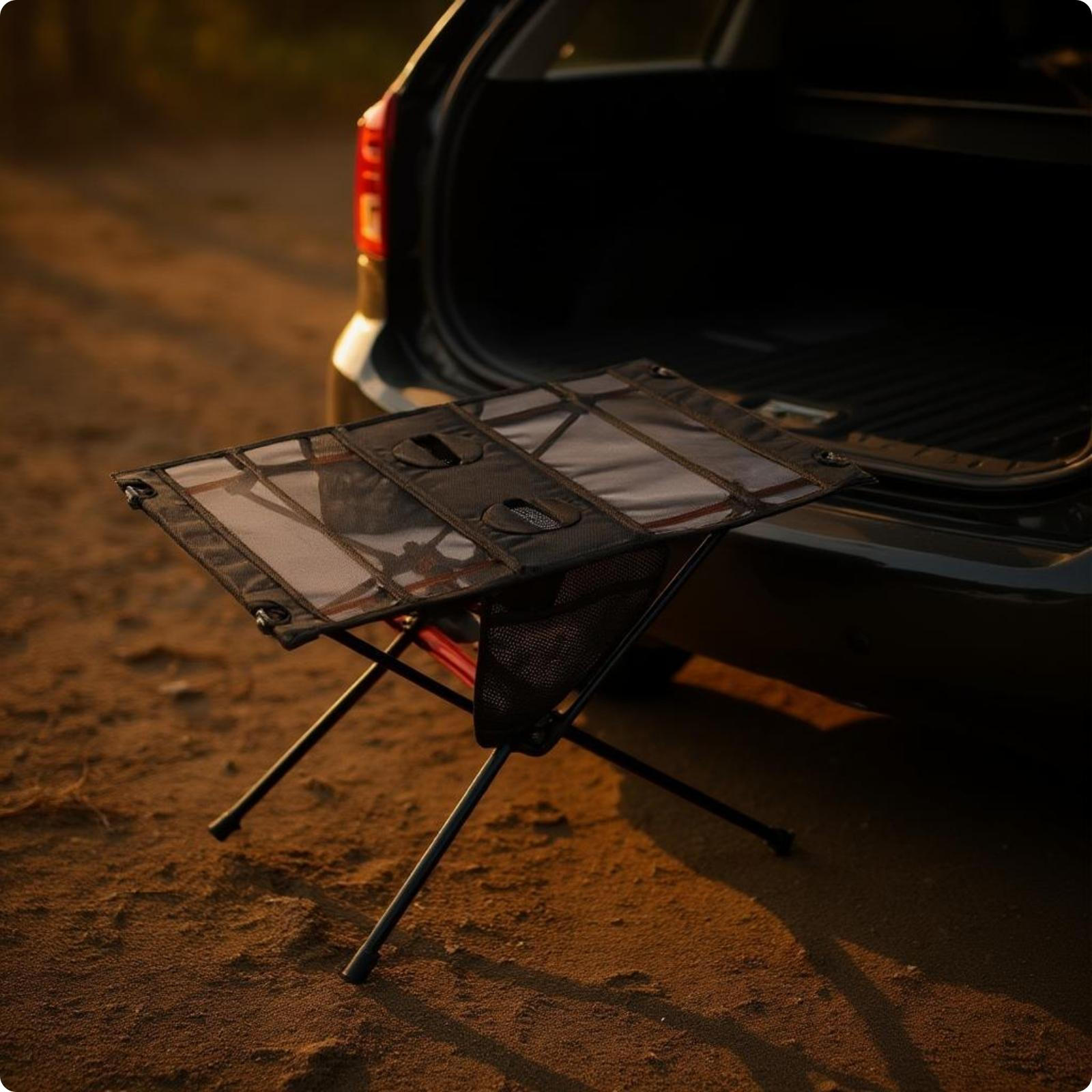 Mesh Camping Table Compact Foldable Panel Pocket Outdoor Gear