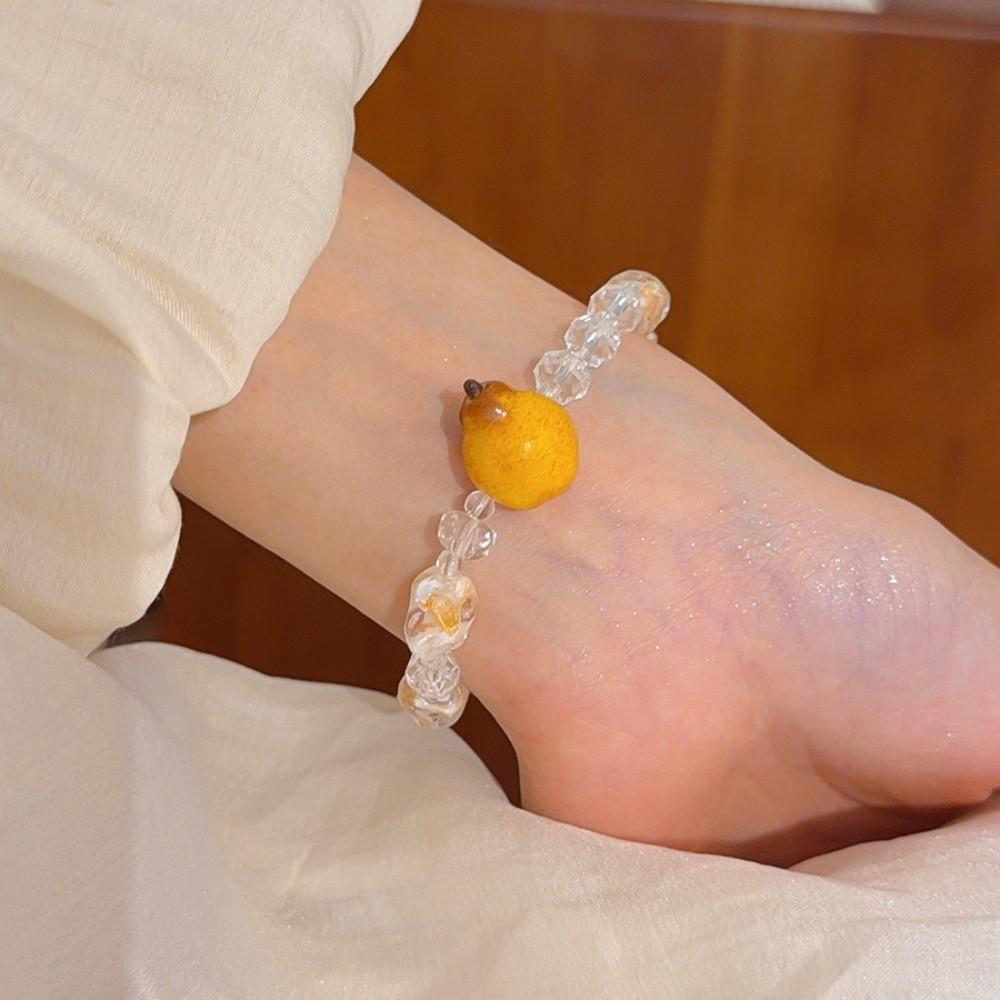Beaded Simulation Fruit Bracelet Dopamine Summer Bohemian Jewelry Beads Bracelet Beach Jewelry