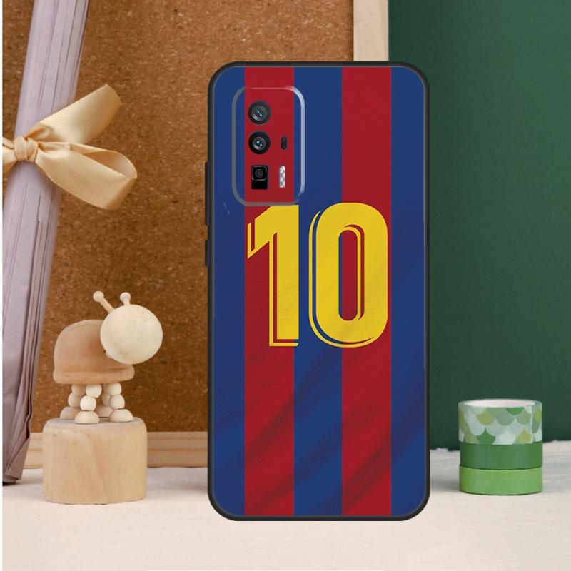 FootBall Number 10 7 For POCO X6 Pro M6 X3 X5 F3 F5 M5s Cover For Xiaomi 13T 12T 11T 14 Pro 12 13 Lite Case POCO M5s
