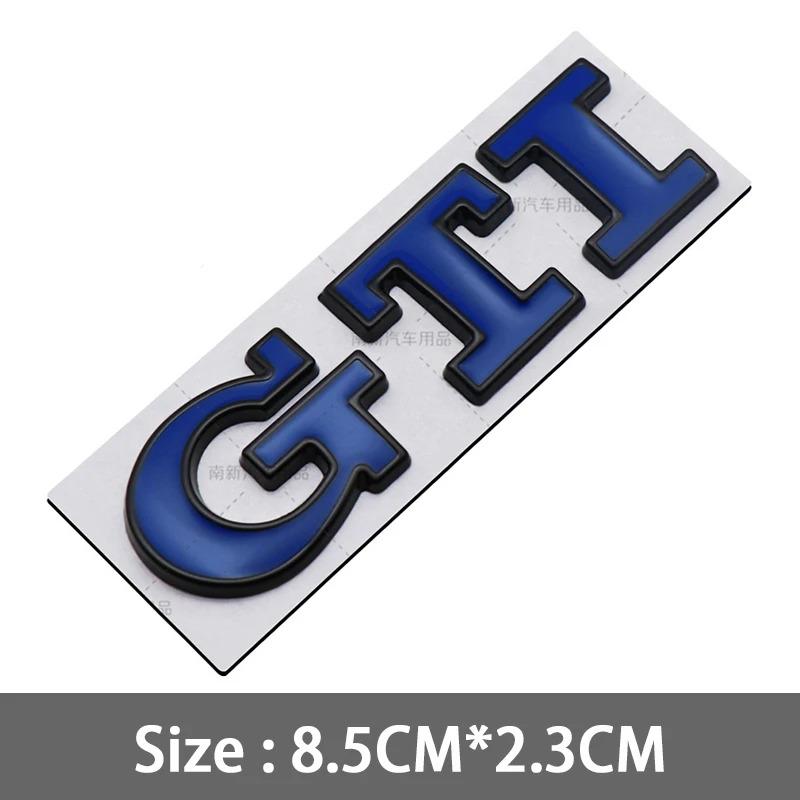 YKPSC1 3D Metal GTI Grill Emblem Badge Rear Trunk Decal Car Sticker for Volkswagen VW Golf 5 6 7 8 MK2 MK3 MK4 MK5 MK6 MK7 Accessories