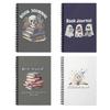 Halloween Journal Reading Tracking Notebook Portable Twin Coil Binding Planner Notepads For Daily Planning 148x210mm