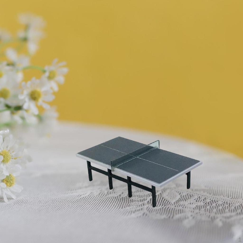 1/87 Miniature Table Tennis Artificial Play House Accessory Doll Decor for Handcraft