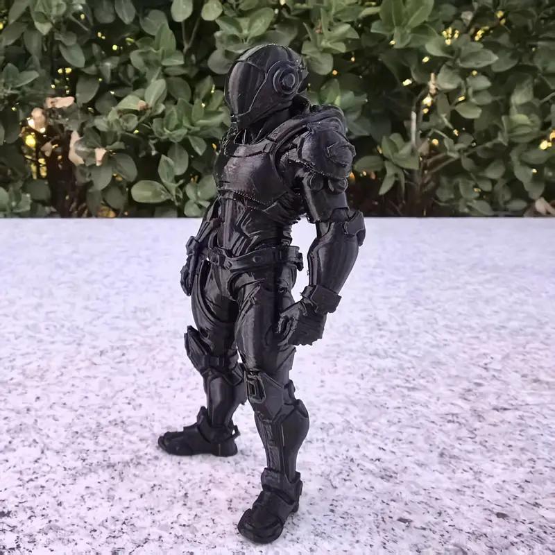 3D Printed Guardian Armor Shadow Statue, Shadow Guardian Character Model Ornament, Character Model Home and Office Decoration