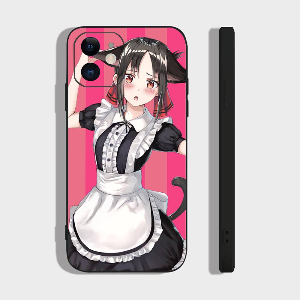 Shinomiya Kaguya Anime Kaguya-sama Love Is War Phone Case For IPhone 17 Air 16 15 14 13 Pro Max 11 12 Black Silicone Cover