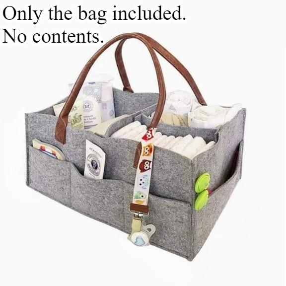 Baby-Filz-Aufbewahrung, Kinderzimmer-Organizer, Korb, Säuglings-Wickeltasche mit Griff, Caddy, Wickelwindel, Kinder-Aufbewahrungsträger, große Tasche