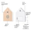 Boîte Orateur d'Oiseau Chantant avec Machine Intelligente de Bruits d'Animaux pour Chambre à Coucher Salon Relaxation