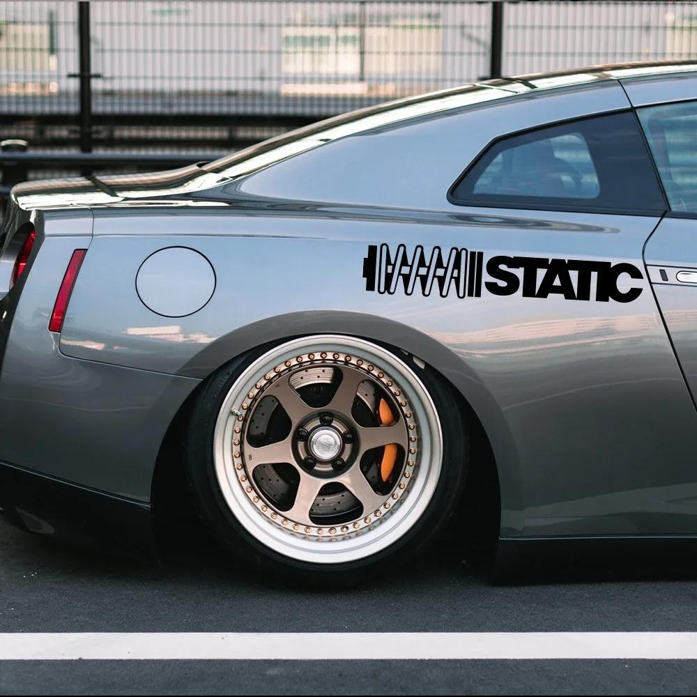 STATIC Slogan Car Windshield Banner Stickers Waterproof Automobiles Windscreen Vinyl Decals Car Styling Decoration Accessories