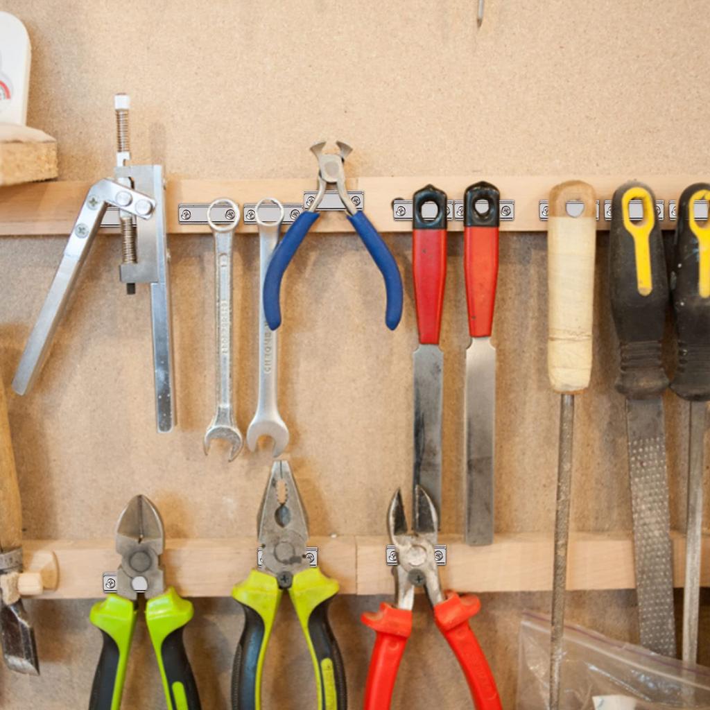 MAGXCENE Super Strong Neodymium Countersunk Screw Rectangular Square for Industrial and Outdoor Wall Mounting 8-Pack Magnets, 40x13.5x5mm, 3.5mm Hole,