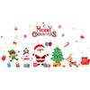 Santa Claus Tree Atmosphere, Snowman Decoration, Static Glass Stickers for Scene Arrangement In The Sales Office