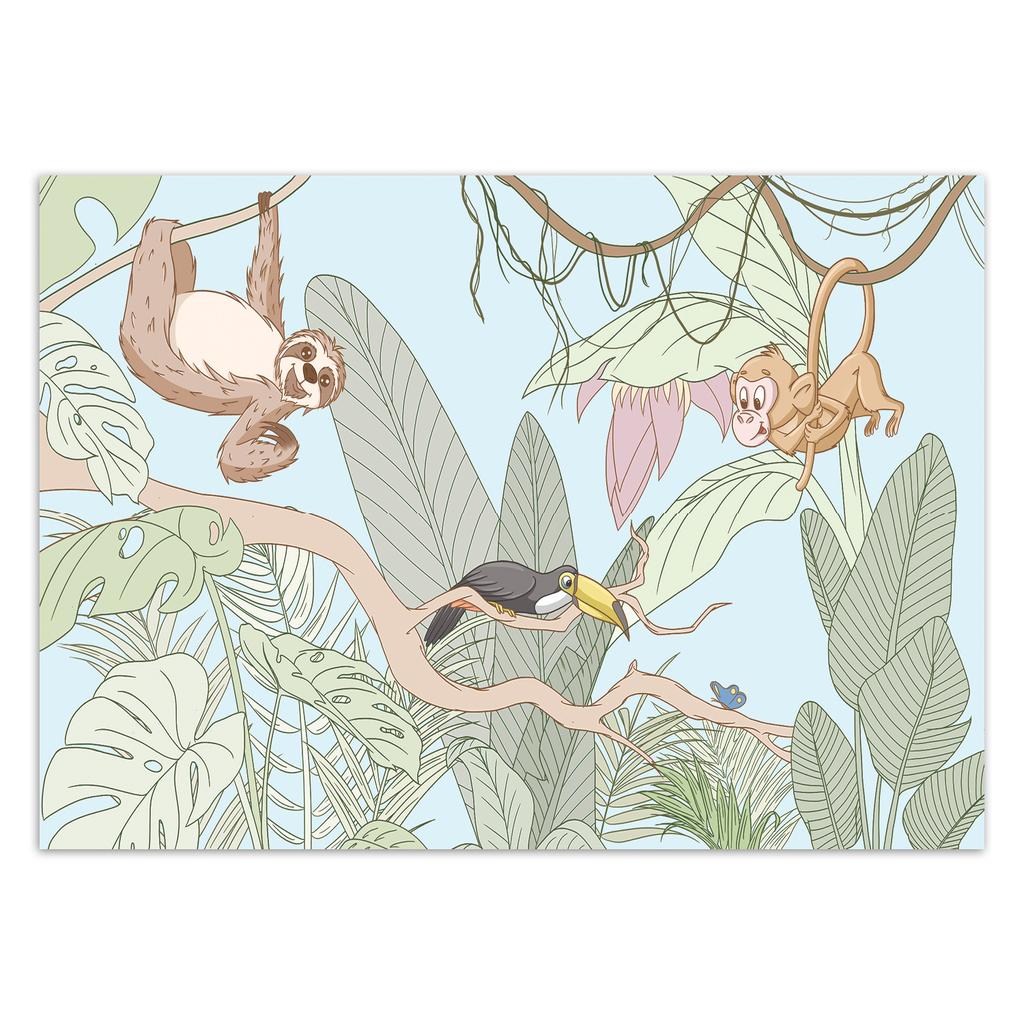 Fototapete Tropische Dschungeltiere