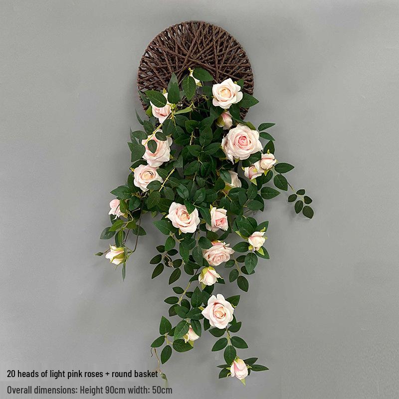 Wisteria Vine Artificial Silk Flower Wall Hanging for Indoor Decoration