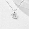 Reunion Map Outline Necklace Hibiscus Guadeloupe Martinique Pendant Necklaces Stainless Steel Guyane Map Necklace For Women
