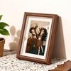 Jinlongxing 6-inch Walnut Photo Frame