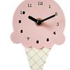 Clock Ice Cream Bedroom Minimalistic Nordic Wooden Simple Silent for Decorating