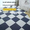 Large Square Patchwork Carpet: Anti-Slip, Self-Adhesive, Waterproof for Office & Bedroom Floors
