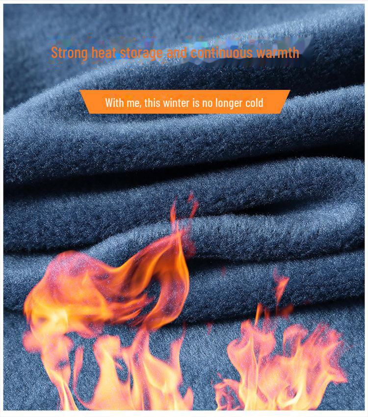 Pánský plyšový kardigan s kapucí – nová móda, podzim/zima, velká velikost, bunda volného střihu