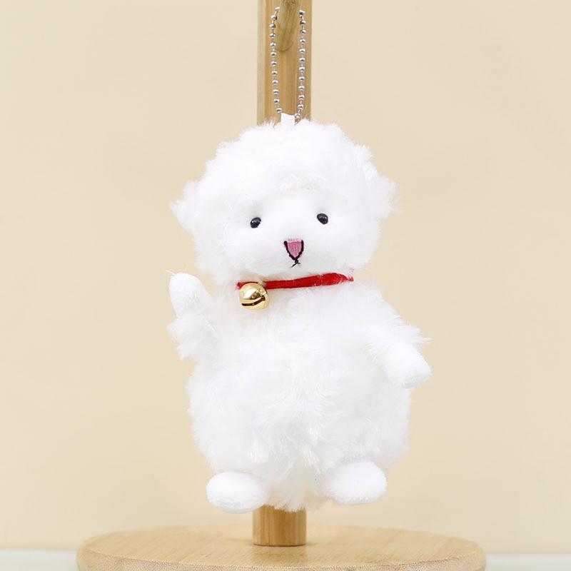 Adorable Plush Sheep Keychain Cute Japanese Style Lamb Stuffed Animal Bag Charm