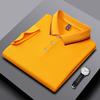 Polo da Uomo e da Donna Estate Nuove T-shirt a Collo Rigato Splicing Colore di Alta Qualità Business Tinta Unita Maniche Corte