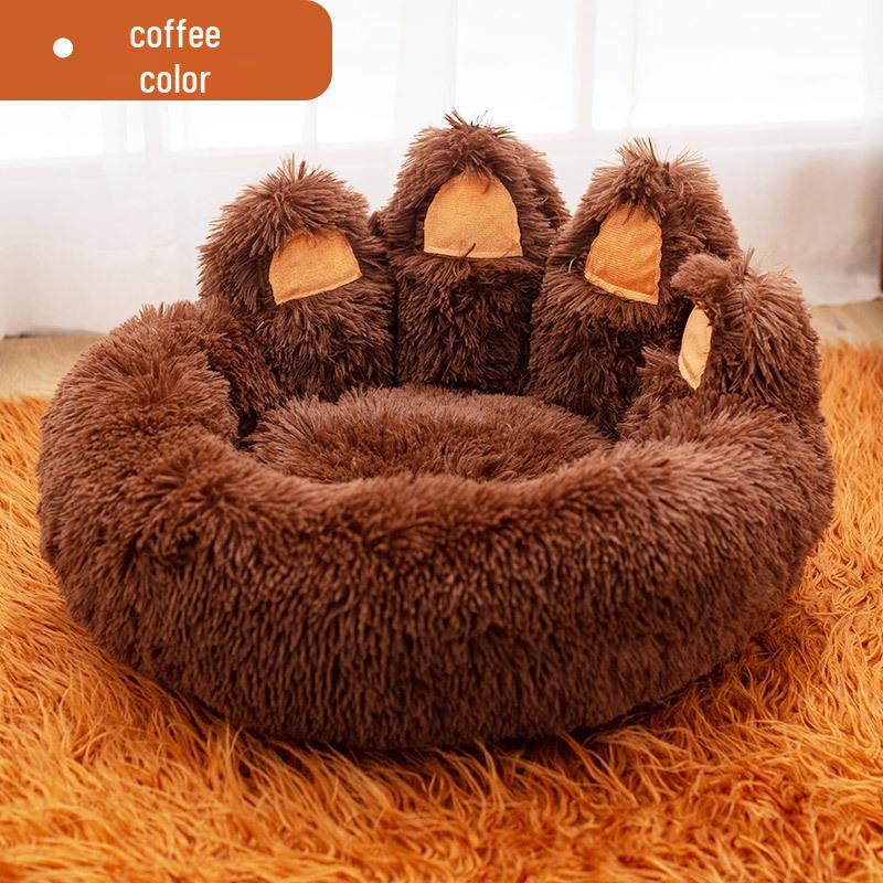 All-Season Plush Dog and Cat Nest - Cozy, Fun, and Thickened Pet Bed