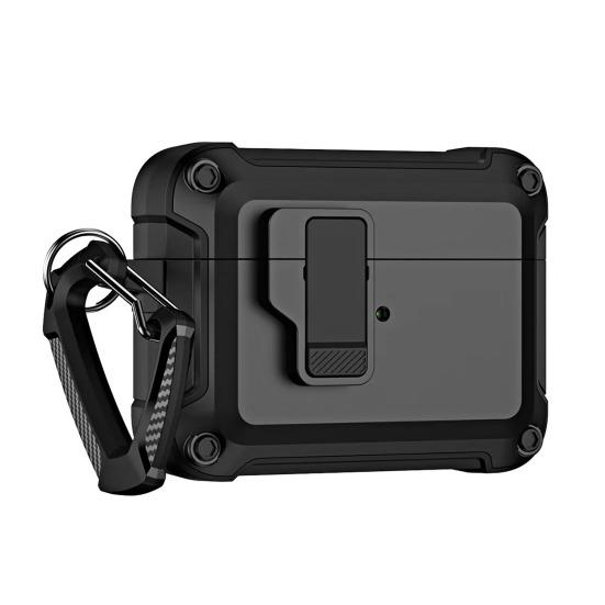 Kryt na sluchátka pro Airpods Pro 2 Shock-Proof Skin Full Cover s duálním materiálem Podpora bezdrátového nabíjení Switch Lock Ochranné pouzdro na sluchátka