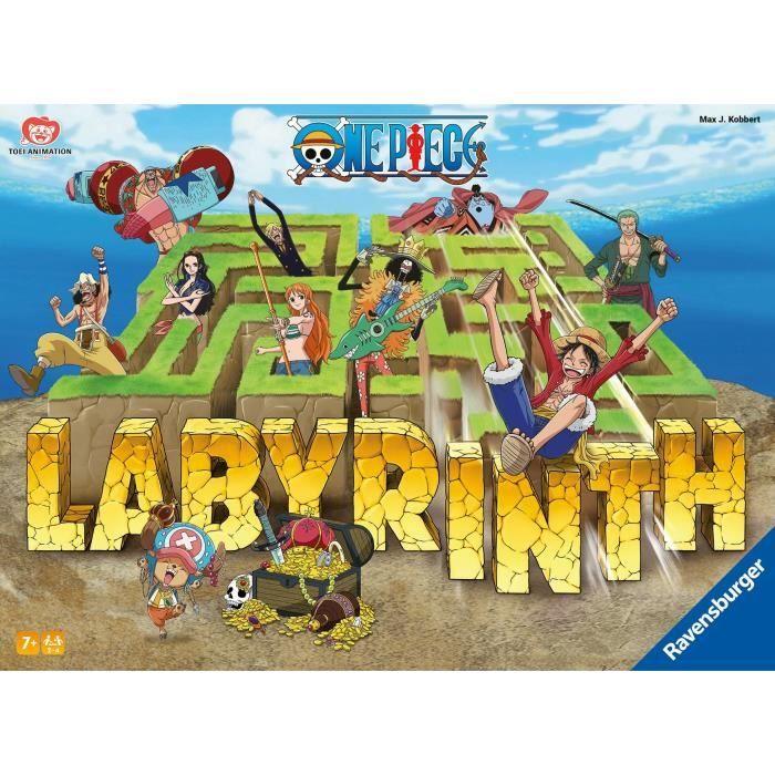 Ravensburger–Jeu De Société classique–Labyrinthe One Piece–Jeu De plateau-Jeu De réflexion-Enfant Et Famille–Dès 7 ans–Mixte–22887