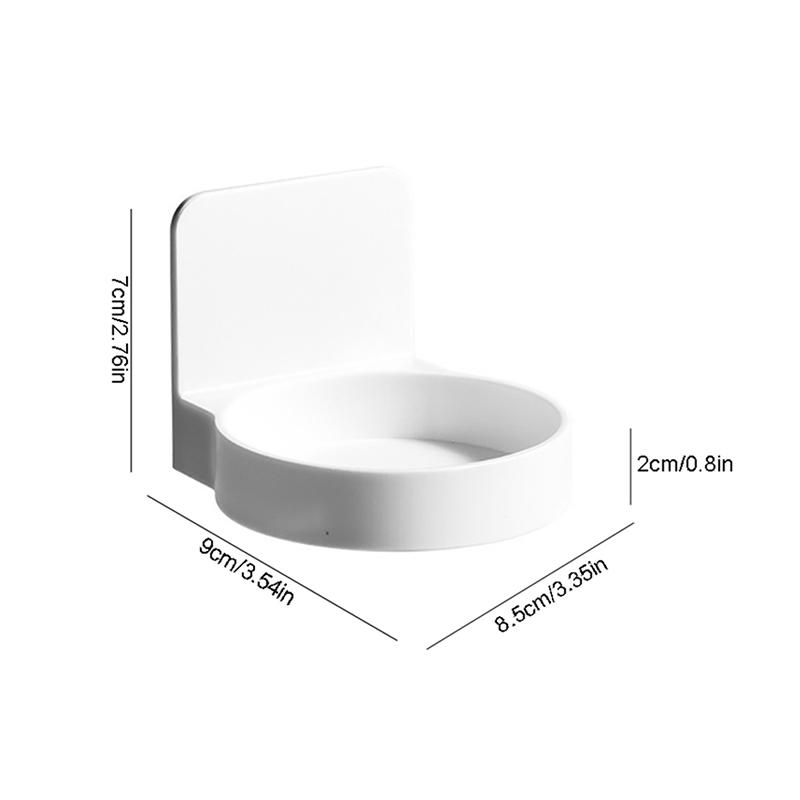 Samolepicí podnos na držák lahví Kulatý nástěnný podnos na dávkovač mýdla na ruce