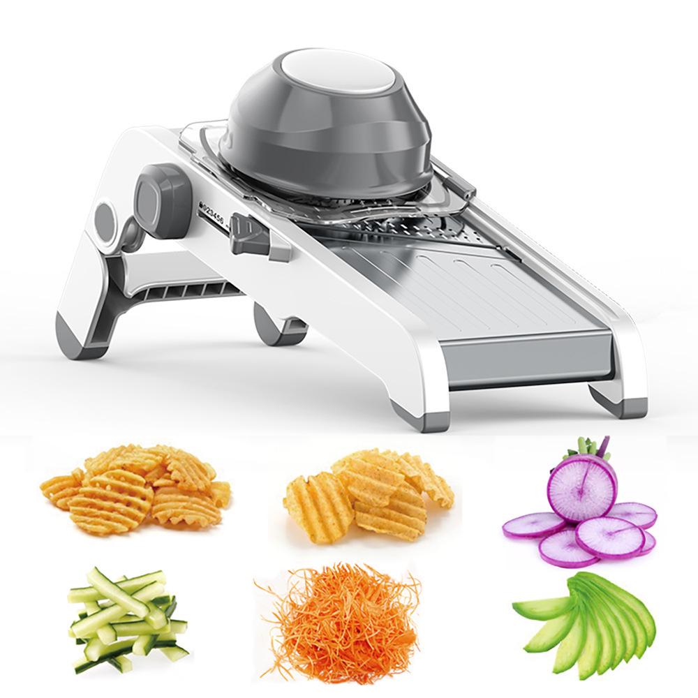 Multi-functional Vegetable Cutter & Grater: Radish & Potato Slicer/Shredder