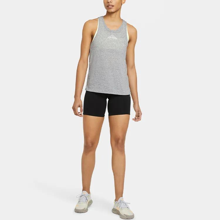 Nike Tank Tops Women's Gray Crew Neck Moderate Other (Unisex) Tank Tops CZ9554 063