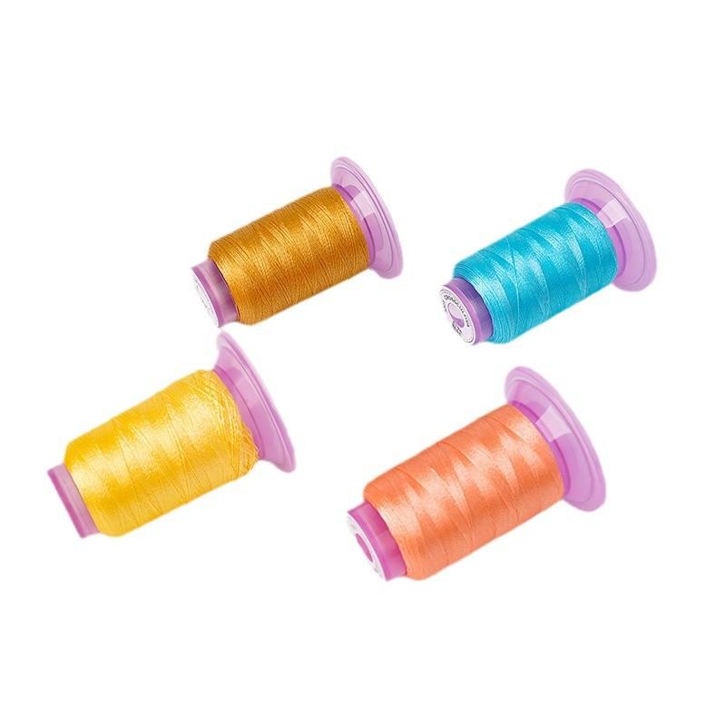 New Embroidery Thread 24 Colors 120D High-brightness Polyester Embroidery Thread 300 Yards Household Color Handmade Embroidery Thread Set