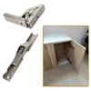 2PCS/Pair Modern 90 Degree Folding Hinge Brackets Sleek Hidden Desk Frame Support,90/180° Door/Shelf Flat Spring Folding Hinges