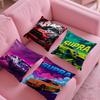 Fortgeschrittene Sport GTR Rennwagen Kissenbezug Musterdruck Kissenbezug Wohnzimmer Sofa Kissenbezug Schlafzimmer Raumdekor