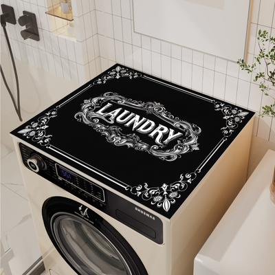 Retro Tvättmaskinsöverdrag Skåp Kylskåpstopp Dammskydd Kaffemaskin Avloppsmatta Kök Disk Torkmatta Mikrovågsugnsöverdrag