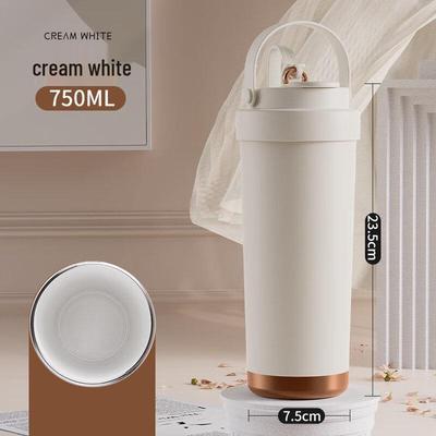 Xingu Ceramic Lined Portable Thermos with Straw