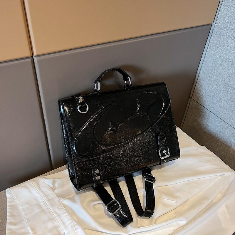 

Школьная сумка High Street для женщин в стиле преппи с ручкой, шикарный черный рюкзак, женский эстетичный мини-рюкзак Harajuku для студентов