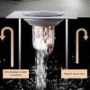 Easy Bathroom Floor Drain Foot Press Seal Mechanism Odor Control Insect Prevent Strong for Shower Sink Floor
