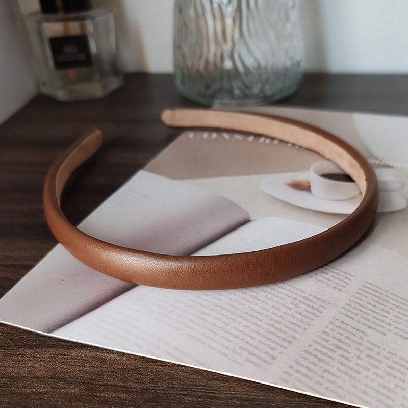 

Мода ПУ Сплошной Хороший Безель Головной убор Женский Ободок для волос Девушки Винтажные Резинки для волос Повязка на голову Обруч для праздничной вечеринки Аксессуары для волос