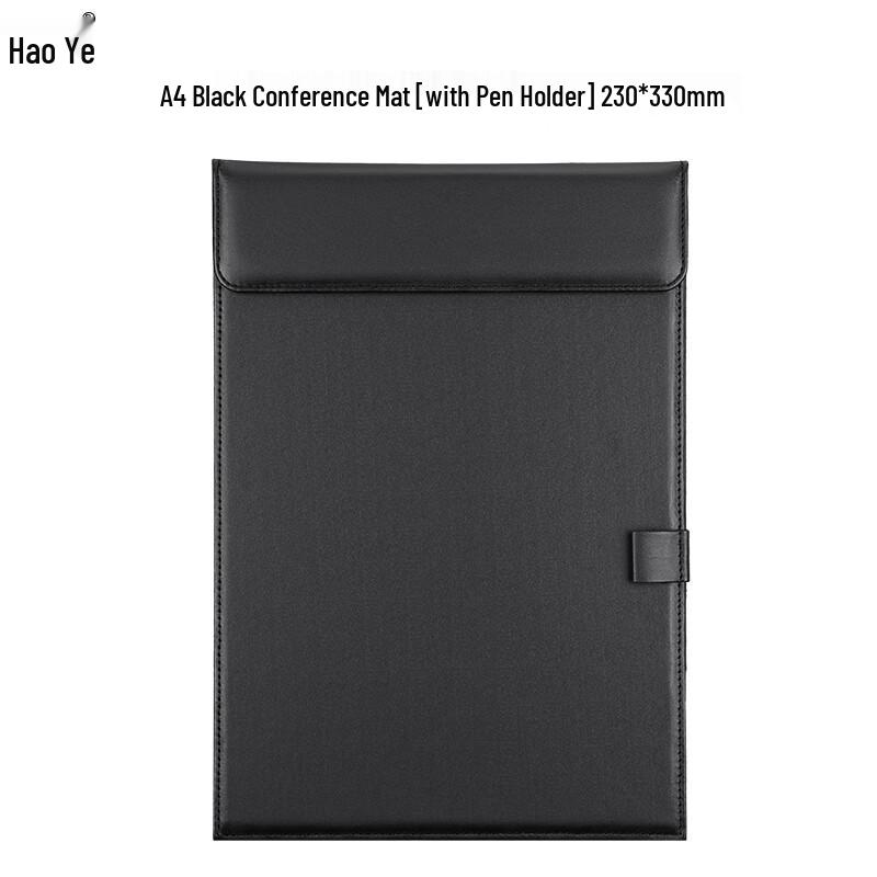 A4 Leather Conference Clipboard with Pen Clip