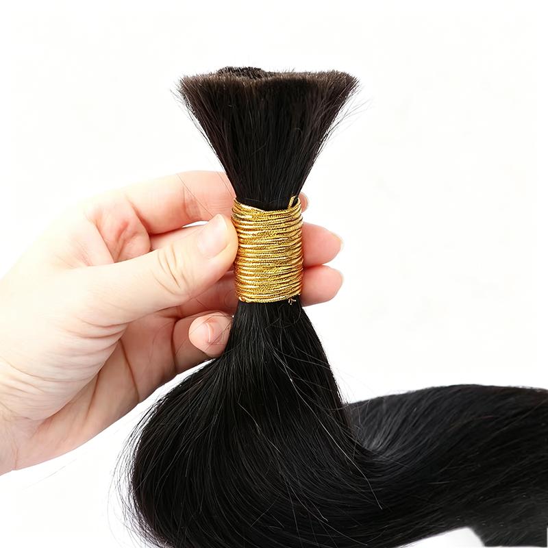 Indian Virgin Hair Cuticle Aligned Machine Double Weft 10a Chemical Free All Colors Custom Packaging for Salon Extensions