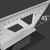 Aluminiumlegering 45/90 Graden Hoekliniaal Verticale T-vormige Meter Hoekmeter Gereedschap