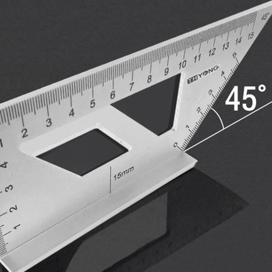 Aluminiumlegering 45/90 Graden Hoekliniaal Verticale T-vormige Meter Hoekmeter Gereedschap