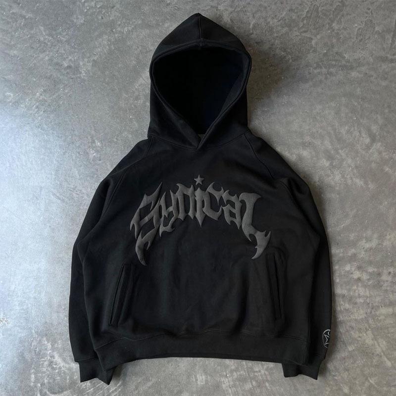 2024 Men's Gothic Star Print Retro Zip-Up Hoodie