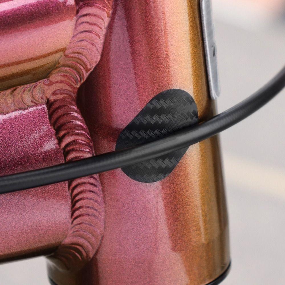 Carbon Fiber Look Bicycle Frame Sticker Water Resistant Frame Guard Patch Road Bikes