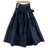 KANEKO ISAO Frill Long Skirt Black Women Used