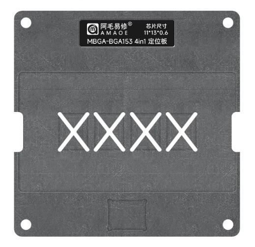 AMAOE MBGA-BGA153 BGA169 Zinnpflanzplattform Halterung EMMC EMCP UFS Speicher Flash-Chip 4-in-1 Löt-Schablone