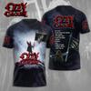 Beliebter Rocker Ozzy Osbourne 3D-Druck Herren Damen Hip Hop Trendiges Kurzarm-T-Shirt Harajuku Rundhals-T-Shirt Übergroßes Oberteil