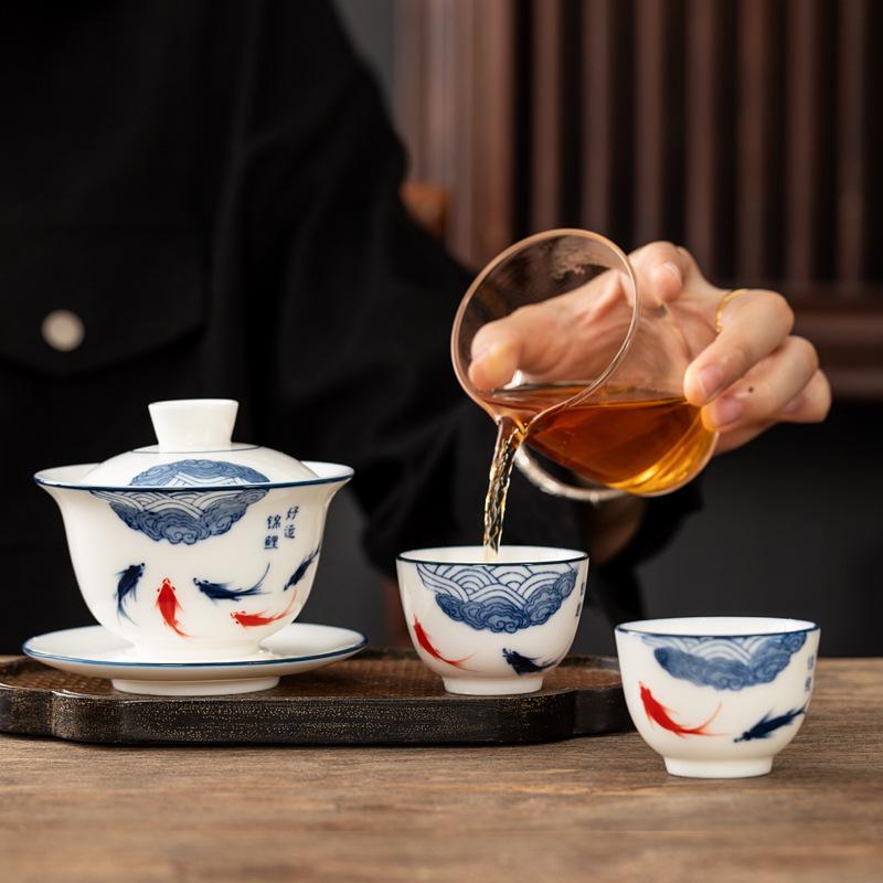 Exquisite Hand-Painted Ceramic Teacup - Women’s Special Kung Fu Tea Tasting Cup