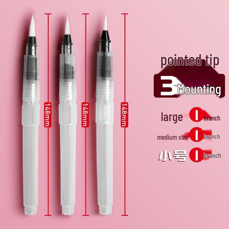Large Capacity Water-Filling Soft Tip Calligraphy Brush & Watercolor Paint Set